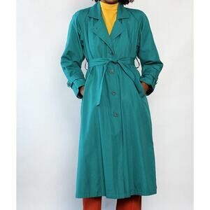 London Fog Flannel Lined Trench size 8 reg